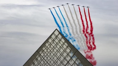 Les Suisses défilent au 14 juillet : F/A-18 survole Paris