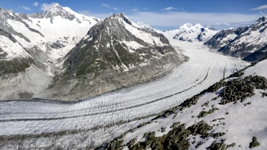 Le glacier d'Aletsch disparaîtra d'ici 2100, alerte Legambiente