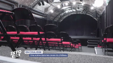 Une scène dans les caves du château