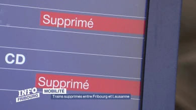 Trains perturbés entre Fribourg et Lausanne
