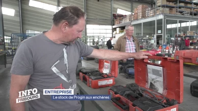 Le stock de Progin aux enchères