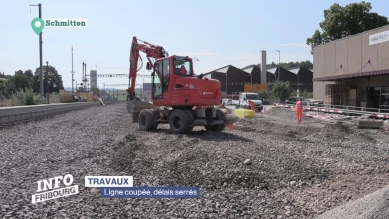 Travaux d'envergure à la gare de Schmitten
