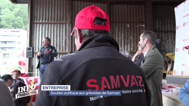 Soutien politique aux grévistes de Samvaz