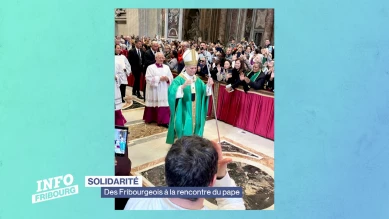 Des Fribourgeois à la rencontre du pape