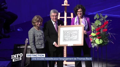 Une double médaille pour l'engagement de Thomas Bach