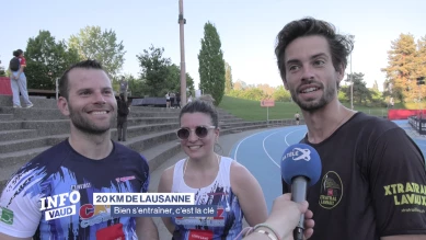 Entrainement groupé pour les 20 km de Lausanne