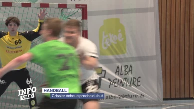 Les handballeurs de Crissier échouent proche du but