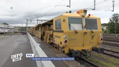 La ligne Lausanne-Fribourg interrompue ce lundi matin