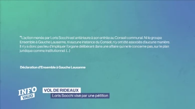 Vol de rideaux, une pétition déposée contre Loris Socchi