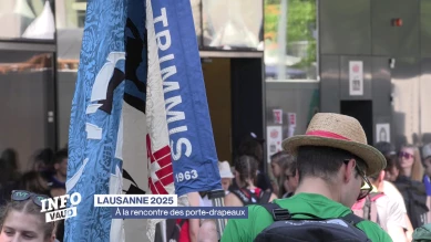 À la rencontre des porte-drapeaux de la Fête Fédérale