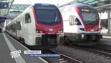 Les rails souffrent de la chaleur