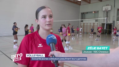 Soixante jeunes volleyeurs peaufinent leurs gammes