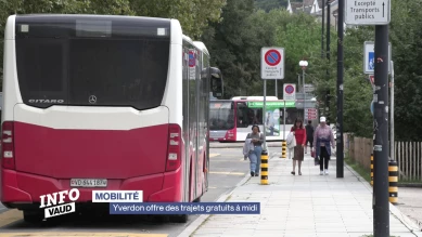 Yverdon offre des trajets gratuits à midi