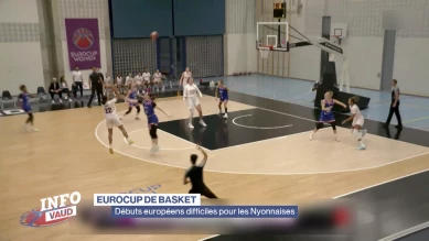 Débuts européens difficiles pour Nyon Basket Féminin
