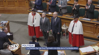 Le Canton fier de Guy Parmelin à la tête de la Confédération