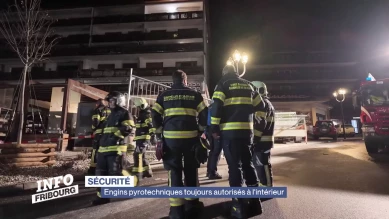 Engins pyrotechniques toujours autorisés à l'intérieur