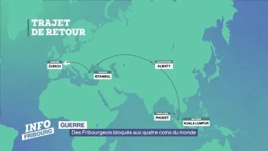 Des Fribourgeois bloqués aux quatre coins du monde