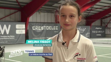 Melina Tissot, le tennis fribourgeois a de l'avenir