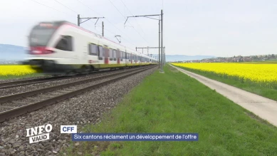 CFF: six cantons réclament un développement de l'offre