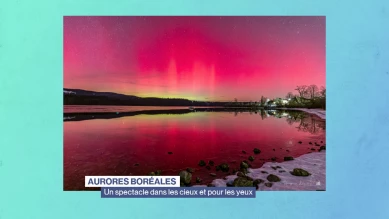 Des aurores boréales illuminent la Suisse