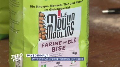 Un vieux moulin tyrolien produit de la farine locale