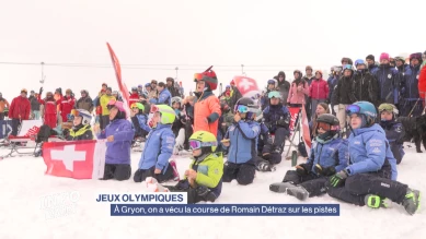JO: Gryon a vécu la course de Romain Détraz sur les pistes