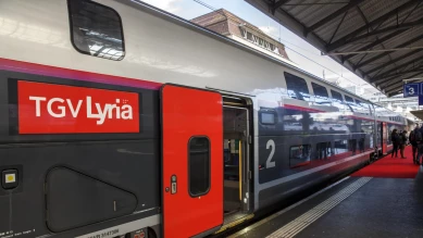Moins de TGV Paris-Lausanne en 2026: des élus réagissent