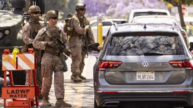 Les Marines se déploient à Los Angeles, malgré le calme