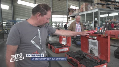 Le stock de Progin aux enchères