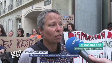 Manifestation pour sauver la ferme de Bassenges