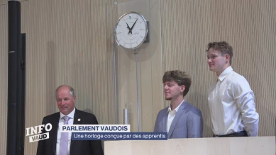 Le Parlement vaudois se dote d'une nouvelle horloge