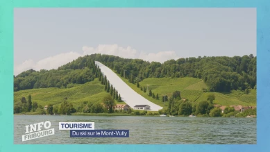 Du ski sur le Mont Vully