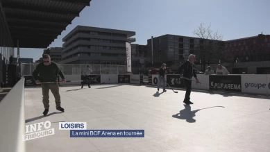 La mini BCF Arena arrive à Villars-sur-Glâne