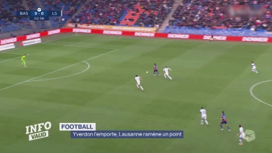 En football, Yverdon l'emporte et Lausanne ramène un point