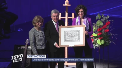 Une double médaille pour l'engagement de Thomas Bach