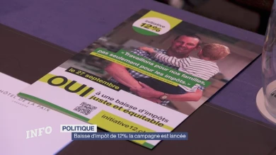 Baisse d'impôt de 12%: la campagne est lancée