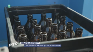 Des bouteilles en verre qui ont plusieurs vies