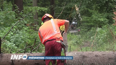 Fermeture en forêt à Bouleyres