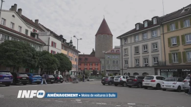 Moins de voitures à Bulle