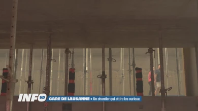Gare de Lausanne: un chantier qui attire les curieux