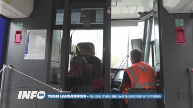 Au cœur d'une rame du tram lausannois