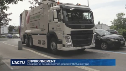 Lausanne se dote d'un camion-poubelle 100% électrique
