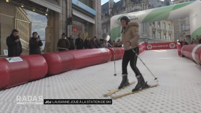 Lausanne joue à la station de ski