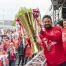 FC Thoune fête son titre de champion sous la pluie