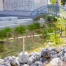 Place bleue inaugurée à Bluefactory Fribourg : étang et quartier-éponge