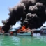 Bateaux ravagés par les flammes dans le port de Zoug