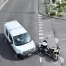 Motard de la police fribourgeoise blessé lors d'une collision