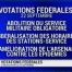 Votations fédérales: 3 objets pour le 22 septembre