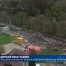 Gros travaux à côté de la piscine de la Motta à Fribourg