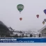 Les ballons de Château-d'Oex sont sous la neige